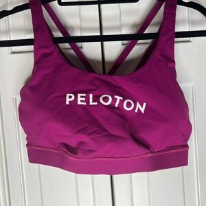 Peloton-Lululemon Collab Fuschia Energy Bra